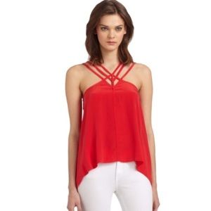 COPY - BCBGMaxAzria Kasia strappy red top